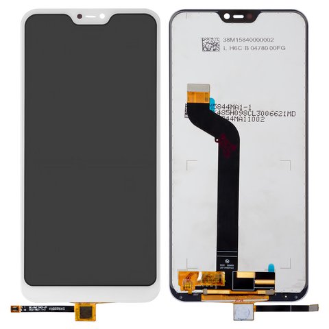 Дисплей для Xiaomi Mi A2 Lite, Redmi 6 Pro, білий, без рамки, Original PRC , M1805D1SG