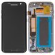 Дисплей для Samsung G935 Galaxy S7 EDGE, черный, с рамкой, High Copy, (OLED)