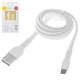USB кабель Baseus Tough, USB тип-A, micro-USB тип-B, 100 см, 2 A, белый, #CAMZY-B02