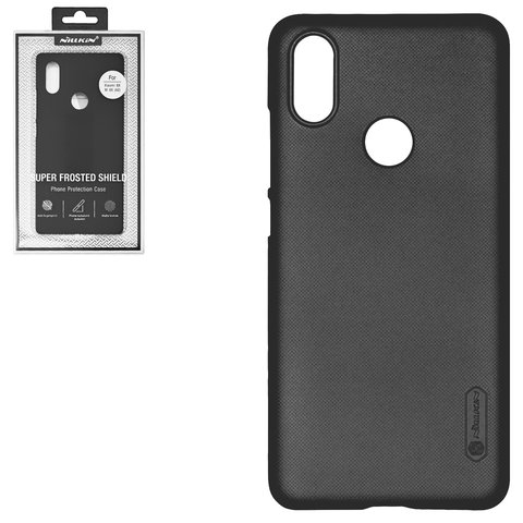 Чехол Nillkin Super Frosted Shield для Xiaomi Mi 6X, Mi A2, черный, с подставкой, матовый, пластик, M1804D2SG, M1804D2SI, #6902048157453
