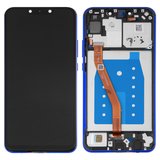 Дисплей для Huawei Nova 3i, P Smart Plus, фиолетовый, с рамкой, Original (PRC)