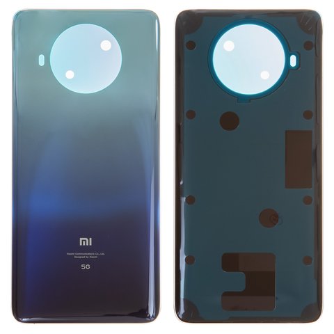 Задняя панель корпуса для Xiaomi Mi 10T Lite, синяя, Лого Mi, atlantic Blue, M2007J17G