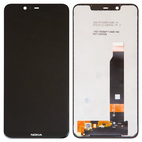 Дисплей для Nokia 5.1 Plus, X5 2018 , чорний, без рамки, High Copy, TA 1105 