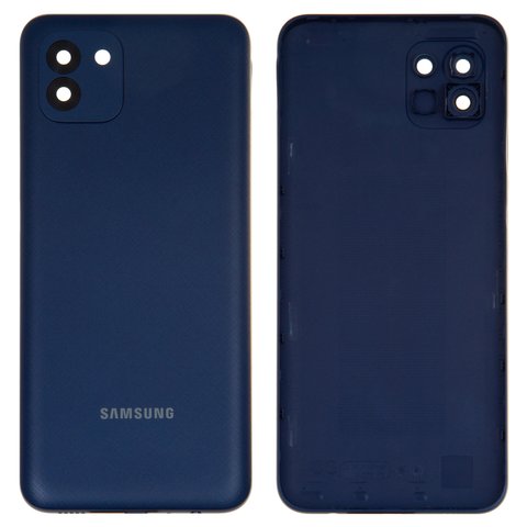Задняя панель корпуса для Samsung A035F Galaxy A03, синяя