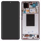 Дисплей для Xiaomi 12 Pro, фіолетовий, з рамкою, Original (PRC), 2201122C, 2201122G