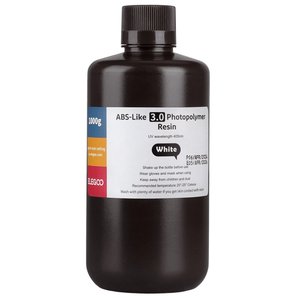 Фотополимерная смола для 3D принтера ELEGOO ABS образная 3.0, White, 1 кг