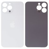 Задняя панель корпуса для iPhone 13 Pro Max, серебристая, белая, не нужно снимать стекло камеры, Original (PRC), Silver, big hole