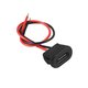 Роз'єм живлення, USB тип-C, на панель, чорний, 3 A, 2 pin