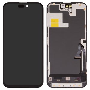 Дисплей для iPhone 14 Pro Max, черный, с рамкой, Copy, TFT , ZY, LTPS HD+