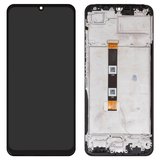 Дисплей для Realme C51, черный, с рамкой, High Copy