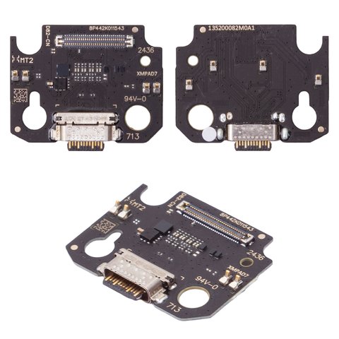 Шлейф для Xiaomi Pad 7, коннектора зарядки, с компонентами, Original PRC , плата зарядки
