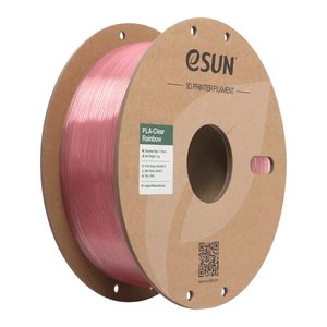 Філамент для 3D принтера eSUN PLA Clear Rainbow Pink Crystal, 1 кг