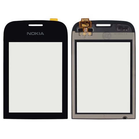 Touchscreen compatible with Nokia 202 Asha, black 