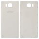 Battery Back Cover compatible with Samsung G850F Galaxy Alpha, (white)