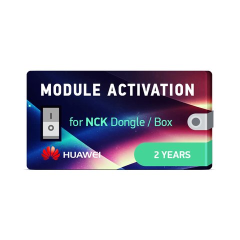 Активация модуля Huawei на 2 года для донгла NCK программатора NCK