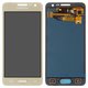 LCD compatible with Samsung A300 Galaxy A3, (golden, without adjustment of light, without frame, Copy, (TFT))