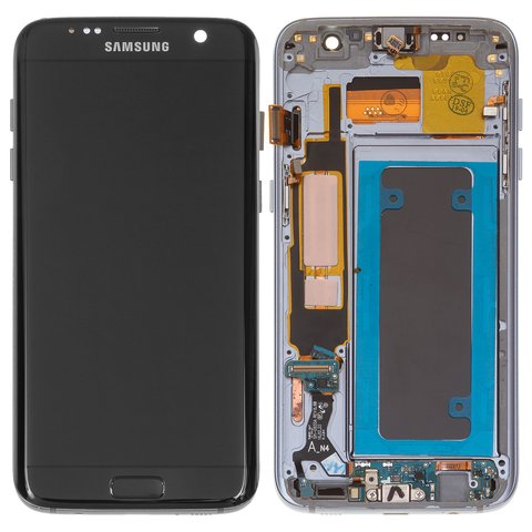 Malabares asignación Acostumbrar Pantalla LCD puede usarse con Samsung G935 Galaxy S7 EDGE, negro, con  marco, High Copy, (OLED) - All Spares