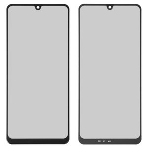 Housing Glass compatible with Samsung A315F DS Galaxy A31, with OCA film, black 