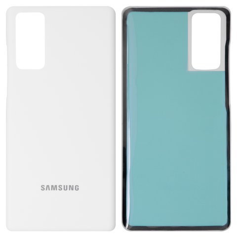 Housing Back Cover compatible with Samsung G780 Galaxy S20 FE, G781 Galaxy S20 FE 5G, white, cloud white 