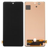 Дисплей для Samsung A715 Galaxy A71, черный, без рамки, Сopy, (TFT)