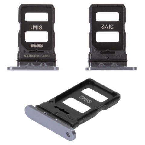 SIM Card Holder compatible with Xiaomi Mi 11, gray, midnight gray 