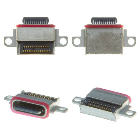 Charge Connector compatible with Samsung N980F Galaxy Note 20, N981 Galaxy Note 20 5G, N986B Galaxy Note 20 Ultra 5G, N986U Galaxy Note 20 Ultra 5G; Samsung, 12 pin, USB type C 