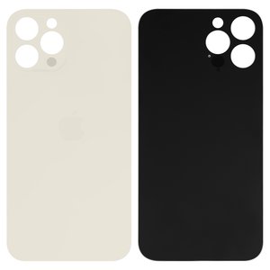 Panel trasero de carcasa puede usarse con iPhone 12 Pro Max, dorada, no es necesario desmontar la cámara, big hole