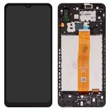 Дисплей для Samsung A022F Galaxy A02, черный, с рамкой, Original (PRC), SM-A022F V01