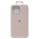 Case compatible with iPhone 13 Pro Max, (pink, Original Soft Case, silicone, pink sand (19) full side)