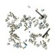 Screw compatible with iPhone 13 mini, (black, full set)