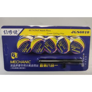 Glass Separator Wire Mechanic JGS6010, 0.1 mm, 0.08 mm, 0.06 mm, 0.05 mm, 0.04 mm, 100 m 