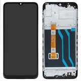Pantalla LCD puede usarse con Realme 5; Samsung, negro, con marco, High Copy, RMX1911, RMX1919, RMX1927, FPC-HTF065H019-A0