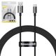USB кабель Baseus Superior, USB тип-C, USB тип-A, 150 см, 100 Вт, черный, #P10320102114-01