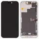 Pantalla LCD Wextom puede usarse con iPhone 15 Pro, negro, con marco, HC, sin error, (OLED) soft, Diagnosable, 120Hz