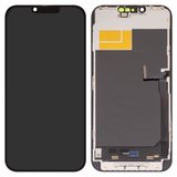 Pantalla LCD Wextom puede usarse con iPhone 13 Pro Max, negro, con marco, HC, sin error, (OLED) soft, Diagnosable, 120Hz