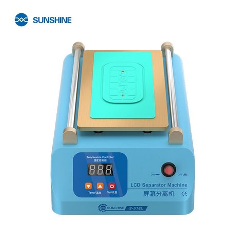 LCD Touch Screen Glass Separator Sunshine S 918L, used for screens up to 8.5", with vacuum pump 