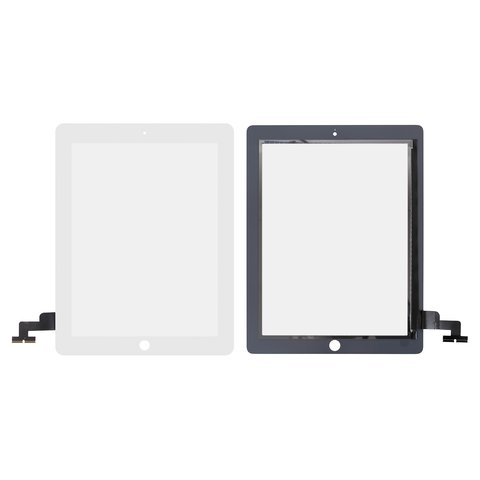 Touchscreen compatible with Apple iPad 2, white 