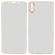 Tempered Glass Screen Protector All Spares compatible with Apple iPhone X, (5D Full Glue, front and back, golden, type 2)