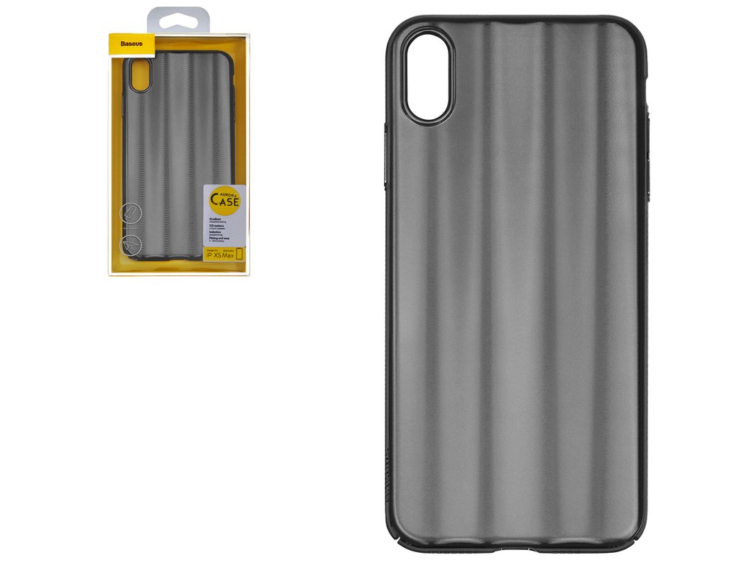 Case Baseus Compatible With Iphone Xs Max Black With Iridescent Color Matt Plastic Wiapiph65 Jg01 Gsmserver