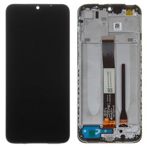 Дисплей для Xiaomi Redmi 9A, Redmi 9AT, Redmi 9C, черный, с рамкой, Original PRC , M2006C3LG, M2006C3LI, M2006C3LC, M2006C3MG, M2006C3MT