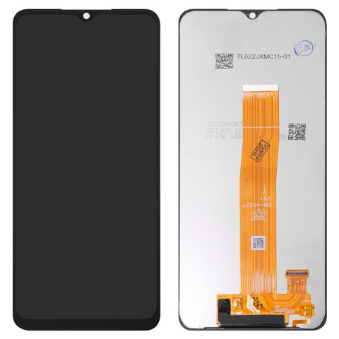 LCD compatible with Samsung A022F Galaxy A02, black, without frame, Original PRC , SM A022F V01 