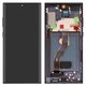 LCD compatible with Samsung N975F Galaxy Note 10 Plus, (black, with frame, High Copy, (OLED))