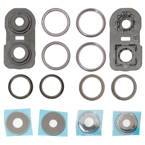 Camera Lens compatible with Xiaomi Redmi Note 13 4G, black, with frames, midnight black 