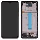 LCD compatible with Samsung A336 Galaxy A33 5G, (black, with frame, Copy, with wide edge, (TFT))