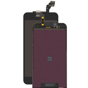 Pantalla LCD puede usarse con iPhone 6 Plus, negro, con marco, AAA, Tianma