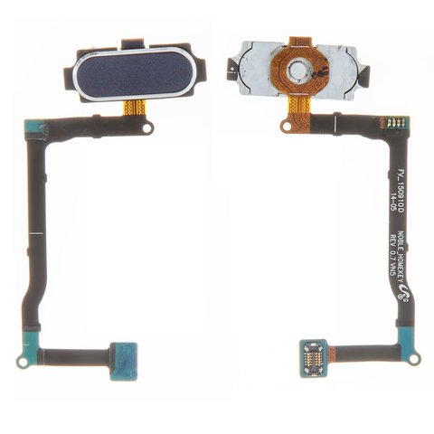 Cable flex puede usarse con Samsung N920F Galaxy Note 5,  teclas del menú, azul, con plástico