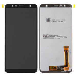 Pantalla LCD puede usarse con Samsung J415 Galaxy J4+, J610 Galaxy J6+, negro, sin marco, Original PRC 
