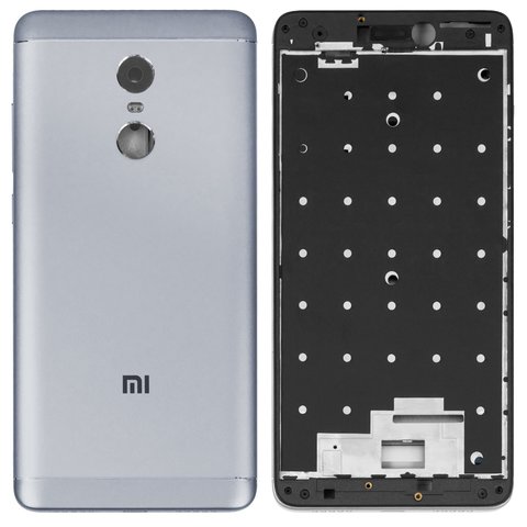 Carcasa puede usarse con Xiaomi Redmi Note 4X, Original PRC , plateado, snapdragon