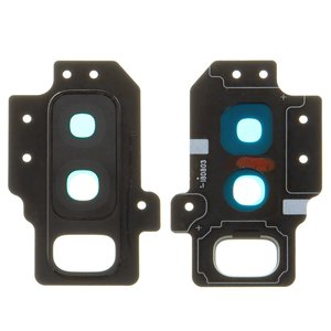 Vidrio de cámara puede usarse con Samsung G965 Galaxy S9 Plus, negro, con marcos, midnight black