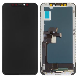 Pantalla LCD puede usarse con iPhone X, negro, con marco, AAA, TFT , YOUDA